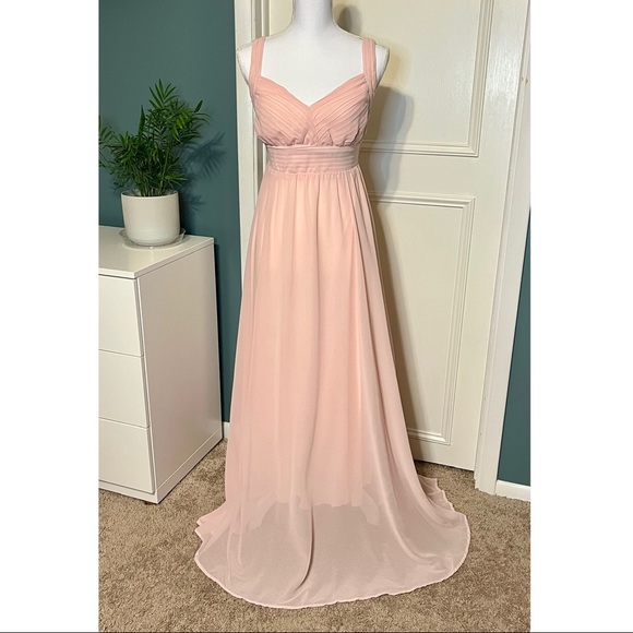 Pink Chiffon Maxi Dress - Picture 2 of 11